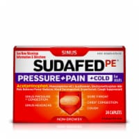 Sudafed PE® Non-Drowsy Sinus Pressure Pain & Cold Caplets Perspective: Main