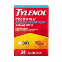 Tylenol Daytime Cold & Flu Multi-Symptom Relief Liquid Gels Perspective: Main