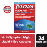 Tylenol Nighttime Cold & Flu Multi-Symptom Relief Liquid Gels Perspective: Main
