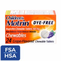 Motrin® Children’s Grape Flavor Ibuprofen Chewable Tablets 100mg