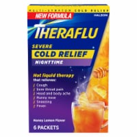 Theraflu Nighttime Severe Cold Relief Honey Lemon Flavor Powder Perspective: Main