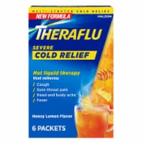 Theraflu Daytime Severe Cold Relief Powder, Honey Lemon​ Flavor Perspective: Main