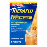 Theraflu Daytime Severe Cold Relief Powder, Honey Ginger Flavor Perspective: Main
