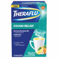 Theraflu Cough Relief Honey Lemon Infused with Chamomile Powder Packets Perspective: Main