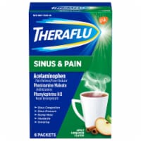 Theraflu Apple Cinnamon Flavor Sinus & Pain Drink Mix Packets Perspective: Main