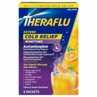 TheraFlu Nighttime Multi-Symptom Severe Cold Green Tea & Citrus Flavor Packets Perspective: Main