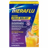 TheraFlu Nighttime Multi-Symptom Severe Cold Green Tea & Citrus Flavor Packets