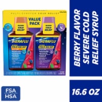 Theraflu ExpressMax Severe Cold Cough Nighttime Daytime Acetaminophen Medicine Berry Flavor Perspective: Main