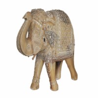 Mango Wood Hand-Crafted Elephant, Large with Free Elephant Gift - Large