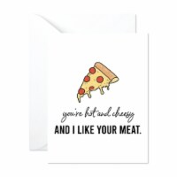 Hot and Cheesy Pizza Card, Romantic Card, Funny Love Card