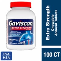 Gaviscon Extra Strength Original Chewable Fast-Acting Heartburn Relief Tablet