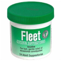 Fleet Laxative Glycerin Suppositories Adult Constipation Relief