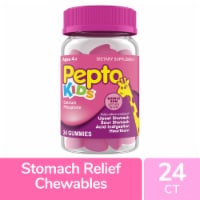Pepto Bismol Kids Bubble Gum Flavored Gummies Perspective: Main