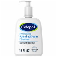 Cetaphil Hydrating Foaming Cream Cleanser, Face Wash with Transformative Cream-to-foam Texture Perspective: Main