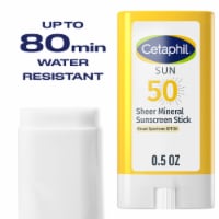 Cetaphil Sheer Mineral Stick Sunscreen for Face & Body, Broad Spectrum SPF 50 Perspective: Main