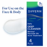 Differin Daily Deep Cleanser Acne Face Wash with 5% Benzoyl Peroxide Perspective: Main