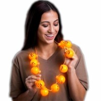 Blinkee HLNPMBNN Light Up Halloween Pumpkin Bulb Necklace