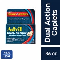 Advil Dual Action Pain Relief Caplets with Acetaminophen Ibuprofen