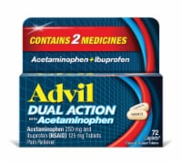 Advil Dual Action Pain Relief w/ Acetaminophen Ibuprofen Acetaminophen Caplets