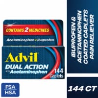Advil Dual Action Pain Relief Caplets w/ Acetaminophen Ibuprofen