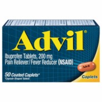 Advil Coated Caplets Pain Reliever and Fever Reducer Ibuprofen Perspective: Main