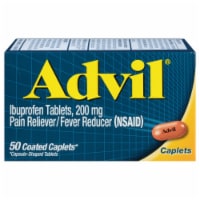 Advil Coated Caplets Pain Reliever and Fever Reducer Ibuprofen Perspective: Main