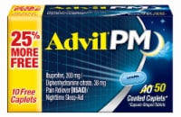 Advil® PM Pain Reliever and Nighttime Sleep Aid Coated Caplets 200mg Perspective: Main