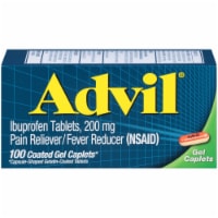 Advil Ibuprofen Coated Gel Caplets 200mg Perspective: Main