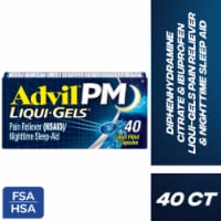 Advil PM Liqui-Gels Pain Reliever and Nighttime Sleep Aid Ibuprofen
