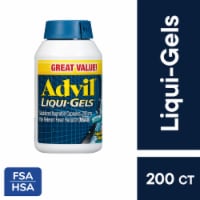 Advil Liqui-Gels Pain Reliever and Fever Reducer Ibuprofen 200 mg for Pain Relief