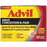 Advil® Non-Drowsy Sinus Congestion & Pain Reliever Coated Tablets