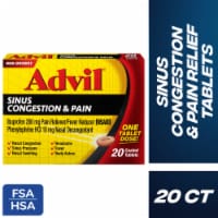Advil Sinus Congestion and Pain Reliever with Sinus Relief Ibuprofen