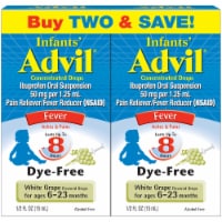 Advil Infants' Ibuprofen Oral Suspension White Grape Drops Twin Pack Perspective: Main