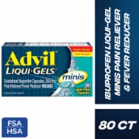 Advil Liqui-Gels minis Pain Reliever and Fever Reducer Ibuprofen 200 mg Pain Relief