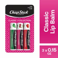 ChapStick Classic Variety Pack Flavored Lip Balm Tube Cherry Spearmint Strawberry