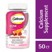 Caltrate Calcium and Vitamin D Supplement Black Cherry Strawberry Orange Gummy Bites Perspective: Main