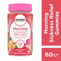 Centrum Morning Sickness Relief with Vitamin B6 Citrus Ginger Flavor Gummies Perspective: Main