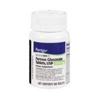 Perrigo® Ferrous Gluconate Tablets 324mg Perspective: Main