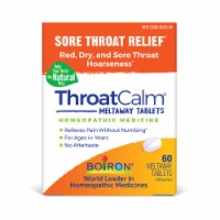 Boiron ThroatCalm Sore Throat Relief Meltaway Tablets