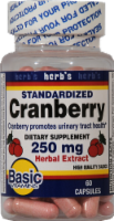 Basic Standardized Cranberry Extract Capsules 250mg Perspective: Main