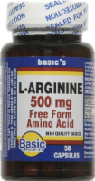 Basic L-Arginine Capsules 500mg Perspective: Main