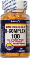 Basic Time Released B-Complex 100 Tablets Perspective: Main