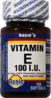 Basic Vitamin E Softgels 100IU Perspective: Main