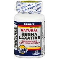 Basic Drugs Senna-S Laxative With Stool Softener - 100 Tablets