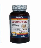 Basic Organic Coconut Oil Softgels 1000mg Perspective: Main