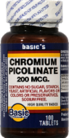 Basic Chromium Picolinate Tablets 200mcg Perspective: Main