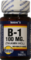 Basic Vitamin B-1 Tablets 100mg Perspective: Main