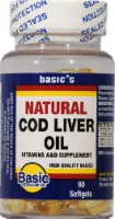 Basic Natural Cod Liver Oil Softgels Perspective: Main