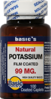 Basic Natural Potassium Caplets 99mg Perspective: Main