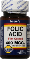 Basic Folic Acid Tablets 400mcg Perspective: Main